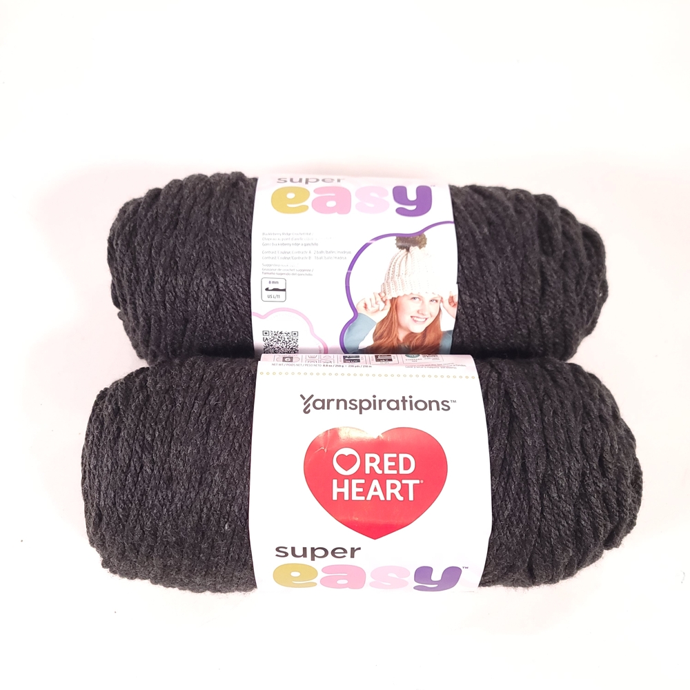 Yarnspirations Red Heart Super Easy Yarn - Black
